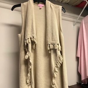 Lilly Pulitzer gold Abbott Sweater Vest